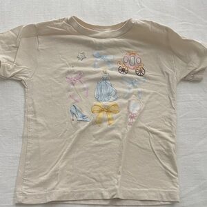 Kids Cream Princess Graphic T-Shirt